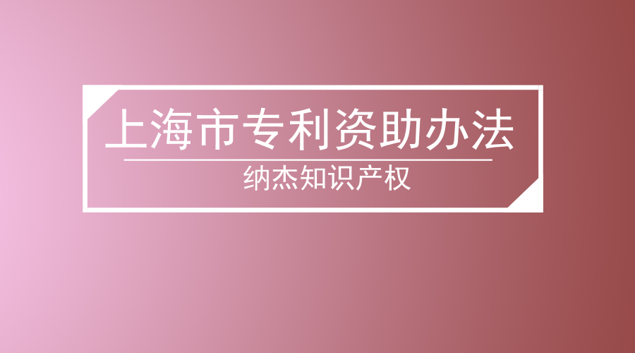 上海市专利资助办法 上海市专利资助办法