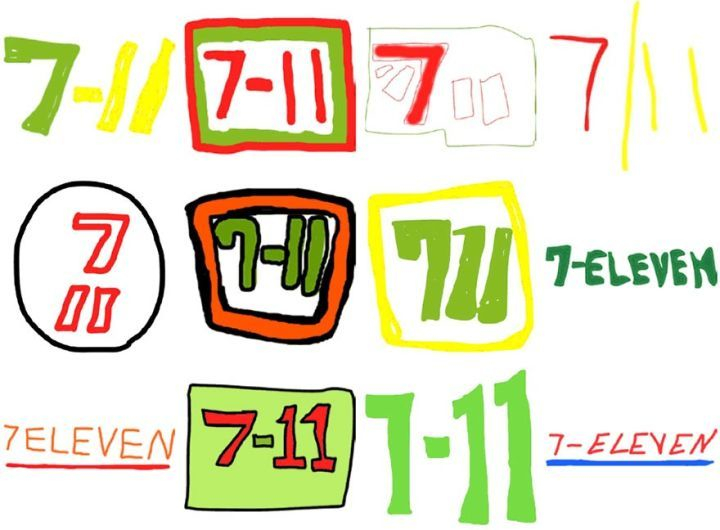 美国人画的7-11logo 美国人画的7-11logo