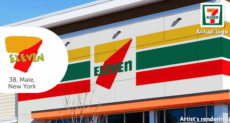 美国人画的7-11logo 美国人画的7-11logo