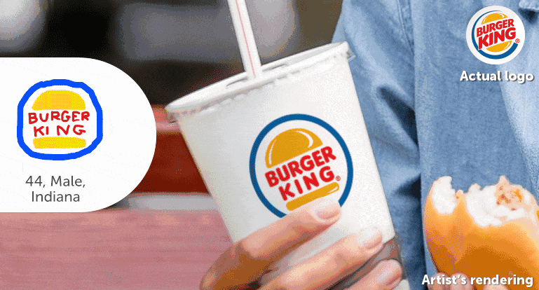 美国人画的汉堡王logo 美国人画的汉堡王logo