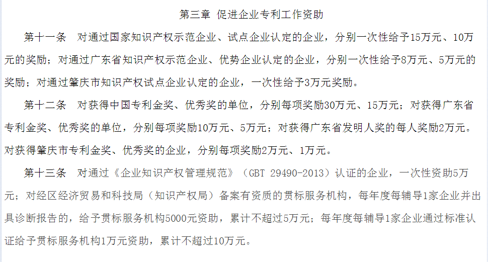 广东肇庆:通过知识产权贯标企业,一次性资助5万元 广东肇庆:通过知识产权贯标企业,一次性资助5万元