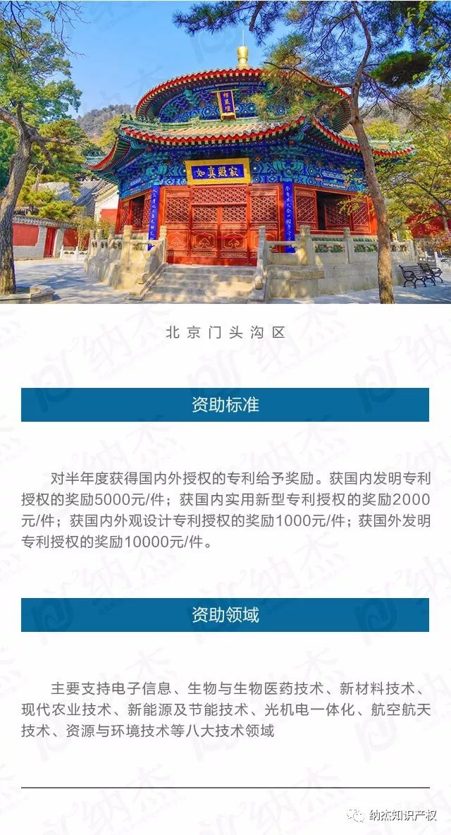 北京市门头沟区知识产权专利申请资助奖励标准 北京市门头沟区知识产权专利申请资助奖励标准