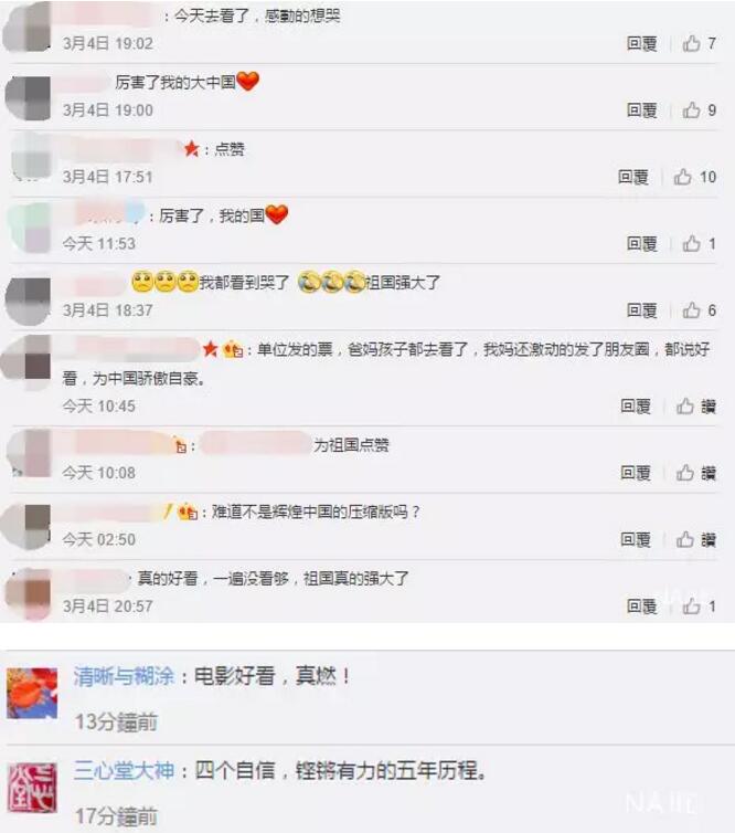 网友评论《厉害了，我的国》