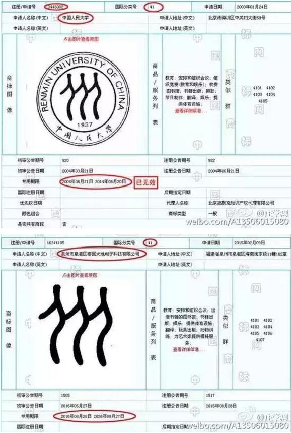 人大商标被抢注 人大商标被抢注