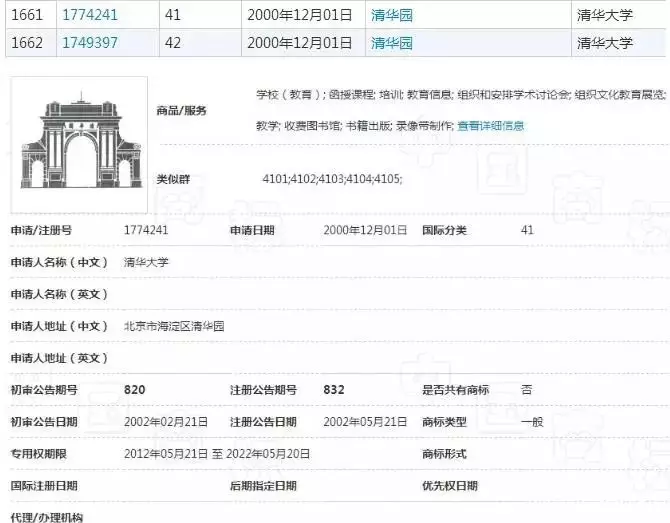 清华园商标 清华园商标