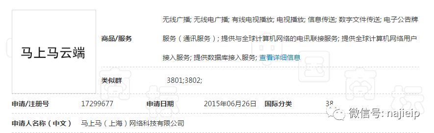 马上马云端商标 马上马云端商标