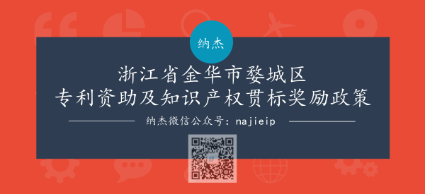 浙江省金华市婺城区专利资助及知识产权贯标奖励政策 浙江省金华市婺城区专利资助及知识产权贯标奖励政策