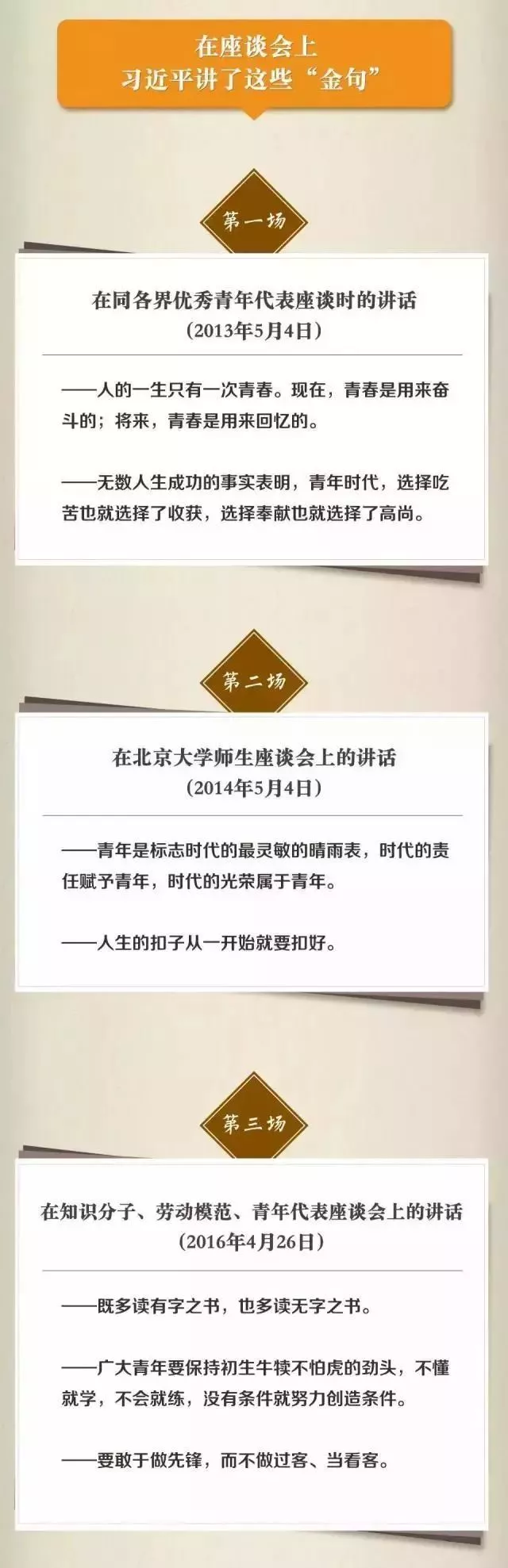 习近平的“青年说”金句 习近平的“青年说”金句