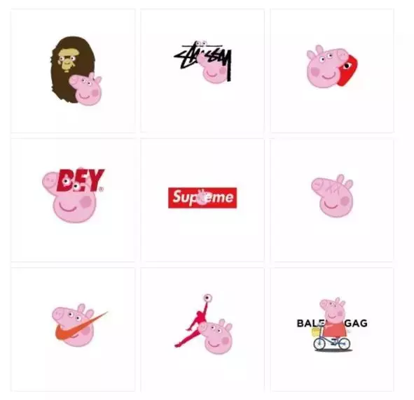 各大品牌之小猪佩奇 各大品牌之小猪佩奇