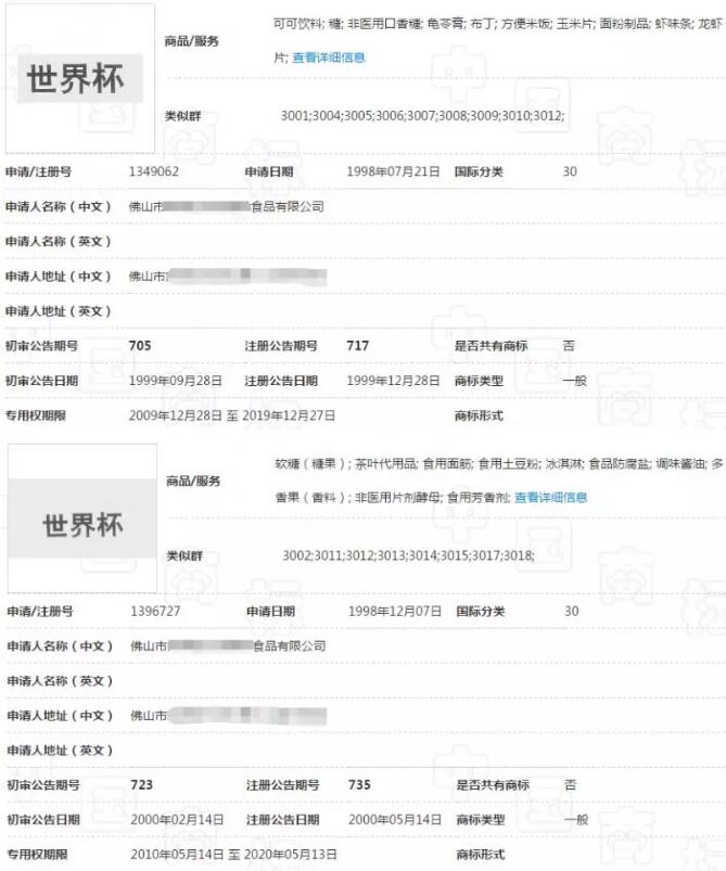 “世界杯”商标