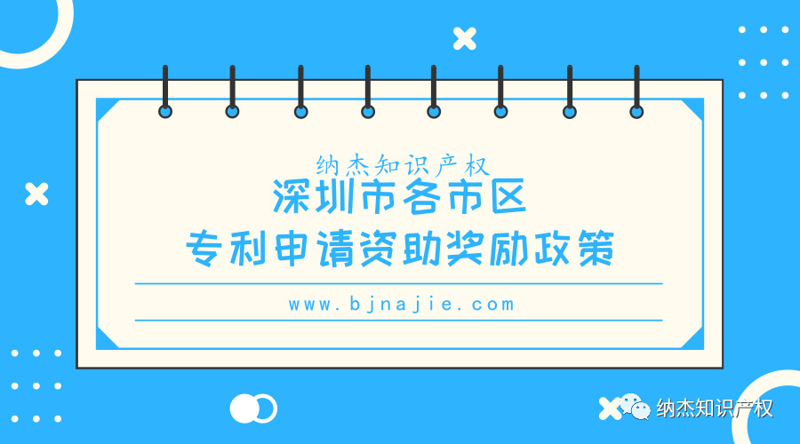 深圳市各市区专利申请资助奖励政策汇总