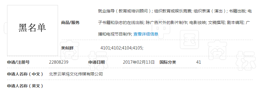 知识产权案例精选:“黑名单”商标及“美毛”商标驳回复审决定书 知识产权案例精选:“黑名单”商标及“美毛”商标驳回复审决定书