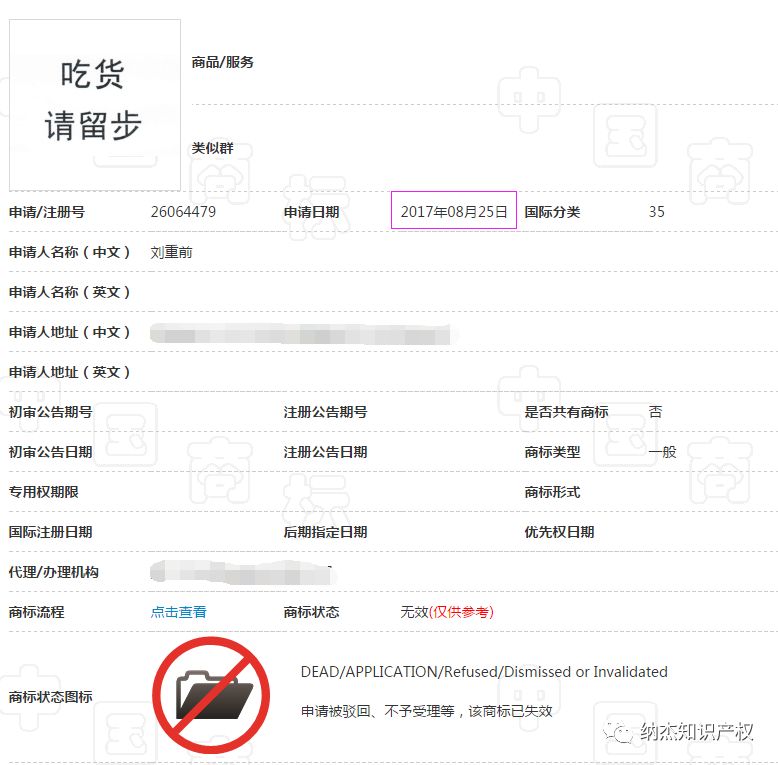 “吃货请留步”商标