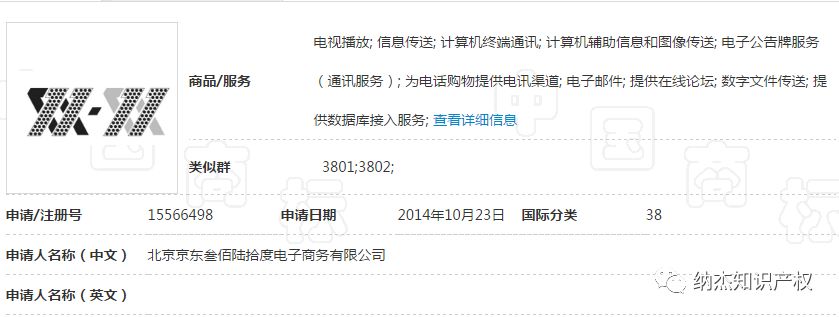 京东第15566498号“双11.双11及图”商标