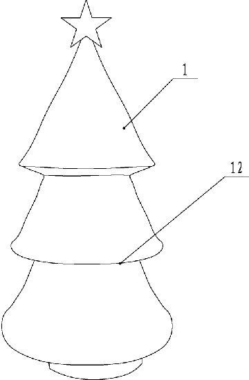 一种可折叠圣诞树 一种可折叠圣诞树