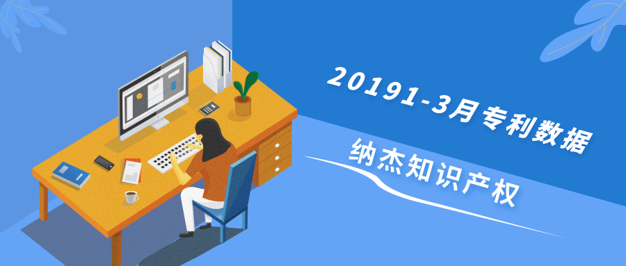 申请量下降,授权量上升,2019年1-3月专利数据分析! 申请量下降,授权量上升,2019年1-3月专利数据分析!