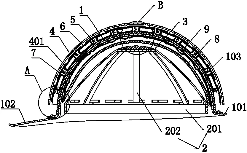 一种显著提高对下坠物的缓冲能力的安全帽 一种显著提高对下坠物的缓冲能力的安全帽