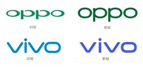 VIVO与OPPO都采用了无衬线字体 VIVO与OPPO都采用了无衬线字体