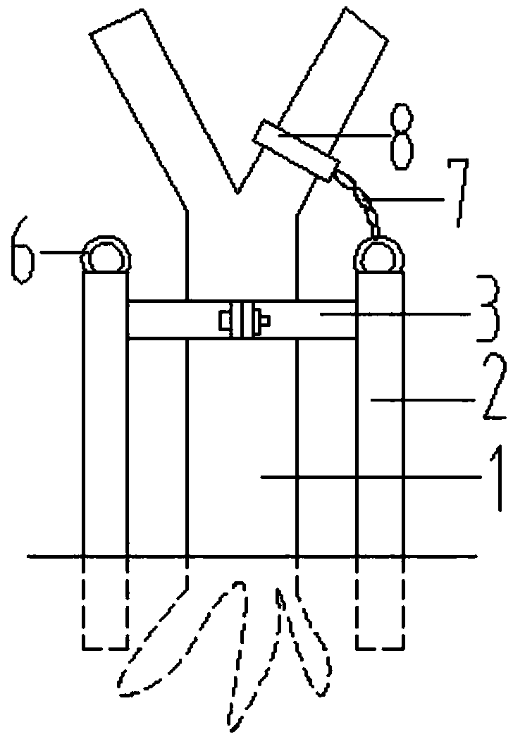 一种园林树木抗台风支撑结构 一种园林树木抗台风支撑结构