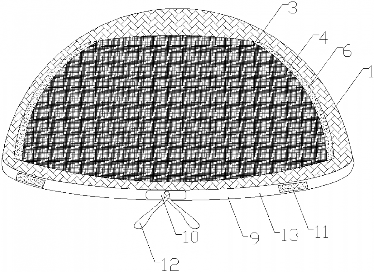 一种秃脱发患者植发术后专用保护帽 一种秃脱发患者植发术后专用保护帽