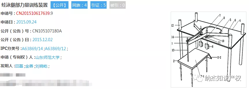 “蛙泳腿部力量训练装置”中国专利申请 “蛙泳腿部力量训练装置”中国专利申请