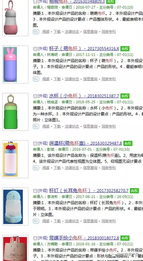 带有兔子元素的杯子 带有兔子元素的杯子