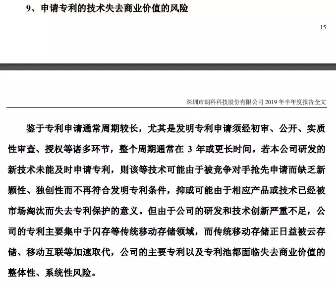 朗科科技的公告