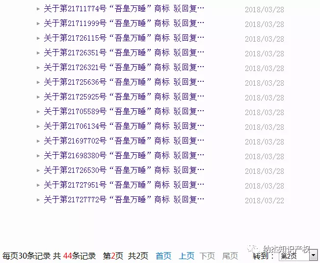 多件“吾皇”、“吾皇万睡”等商标同时遭到了商标局的驳回 多件“吾皇”、“吾皇万睡”等商标同时遭到了商标局的驳回