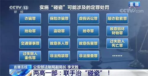 与“碰瓷”相关的犯罪 与“碰瓷”相关的犯罪