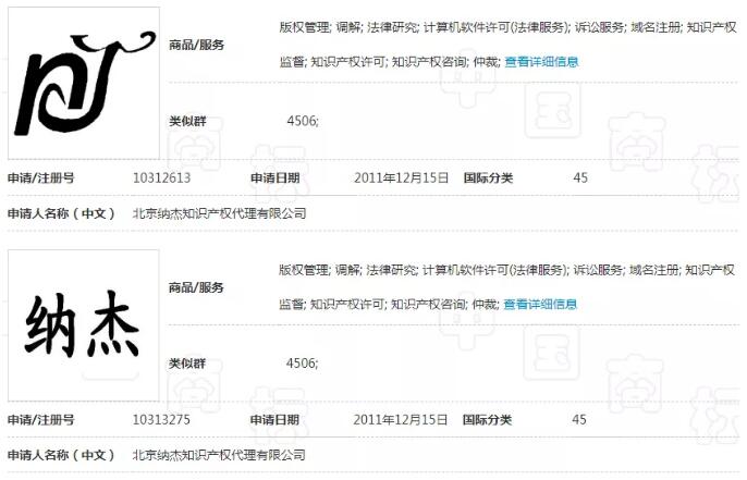 北京纳杰知识产权商标 北京纳杰知识产权商标
