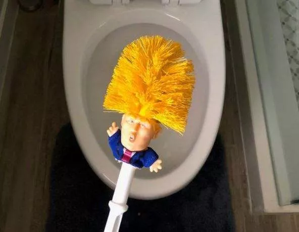 有川普形象的马桶刷 有川普形象的马桶刷