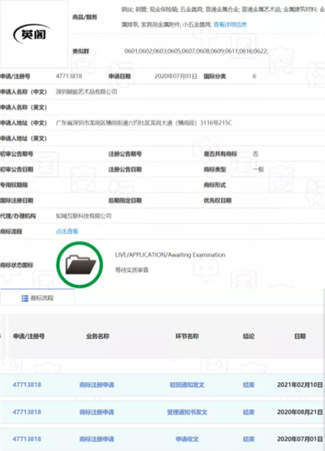 第47713818号“英阁”商标 第47713818号“英阁”商标