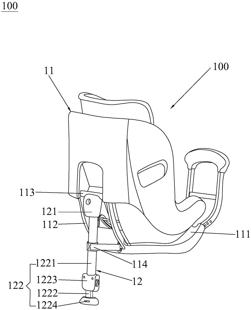 儿童安全座椅用缓冲支撑脚及缓冲式儿童安全座椅 儿童安全座椅用缓冲支撑脚及缓冲式儿童安全座椅