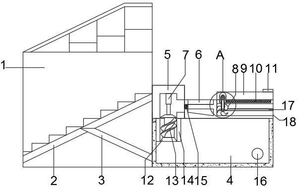 一种用于地铁出口的防逆流装置 一种用于地铁出口的防逆流装置