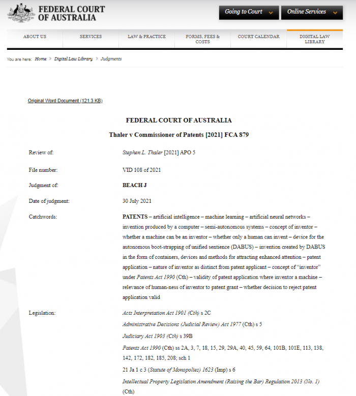 澳大利亚法院裁定 澳大利亚法院裁定