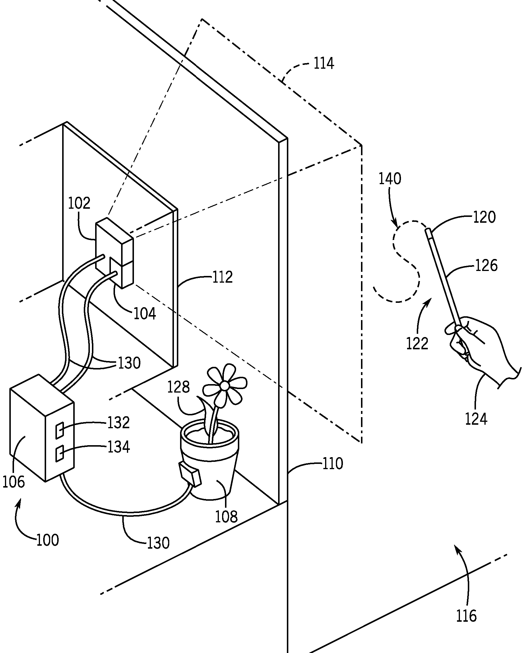 追踪无源指挥棒和基于指挥棒路径启动效果的系统和方法 追踪无源指挥棒和基于指挥棒路径启动效果的系统和方法