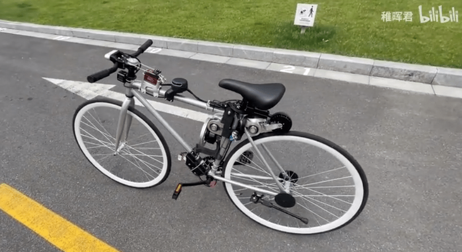 稚晖君发明的无人自行车 稚晖君发明的无人自行车