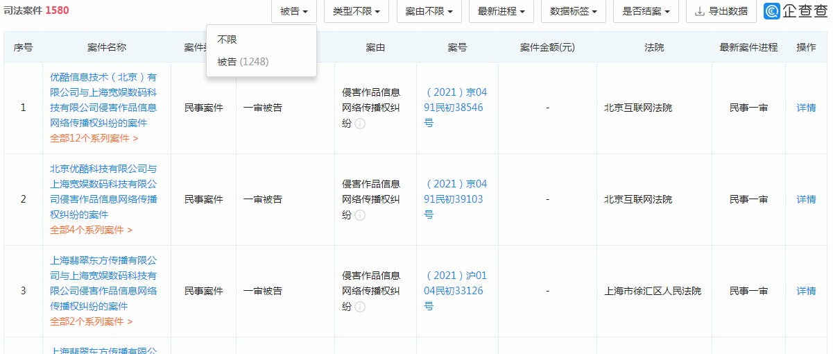 B站的司法案件 B站的司法案件